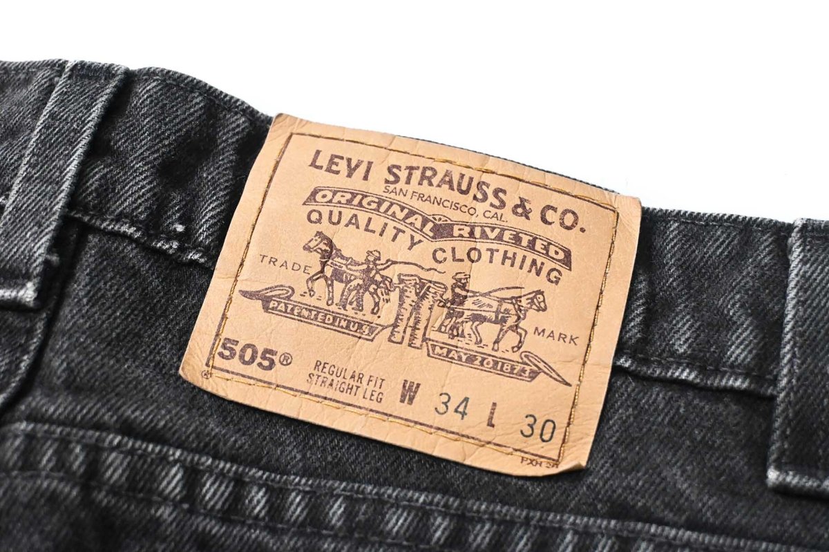 画像5: 90s Used Levi's 505 Denim Pants Black リーバイス (5)