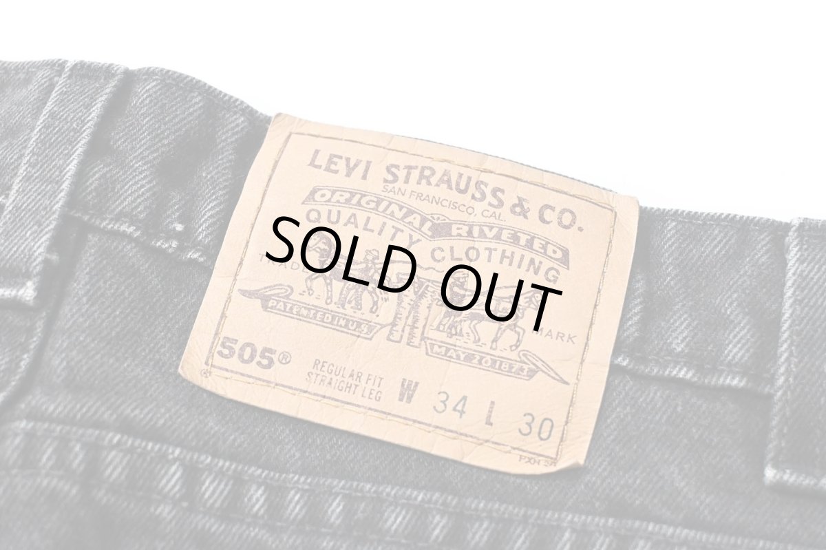 画像5: 90s Used Levi's 505 Denim Pants Black リーバイス (5)