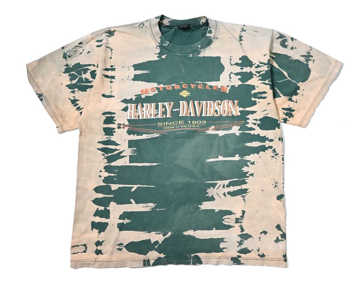 画像1: 90s Used Harley-Davidson Print Tee (1)