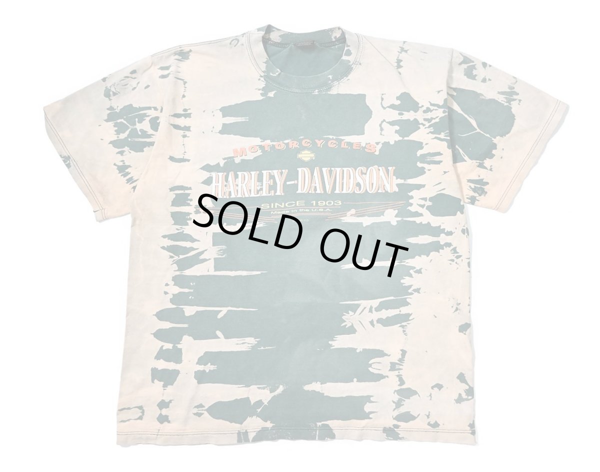 画像1: 90s Used Harley-Davidson Print Tee (1)
