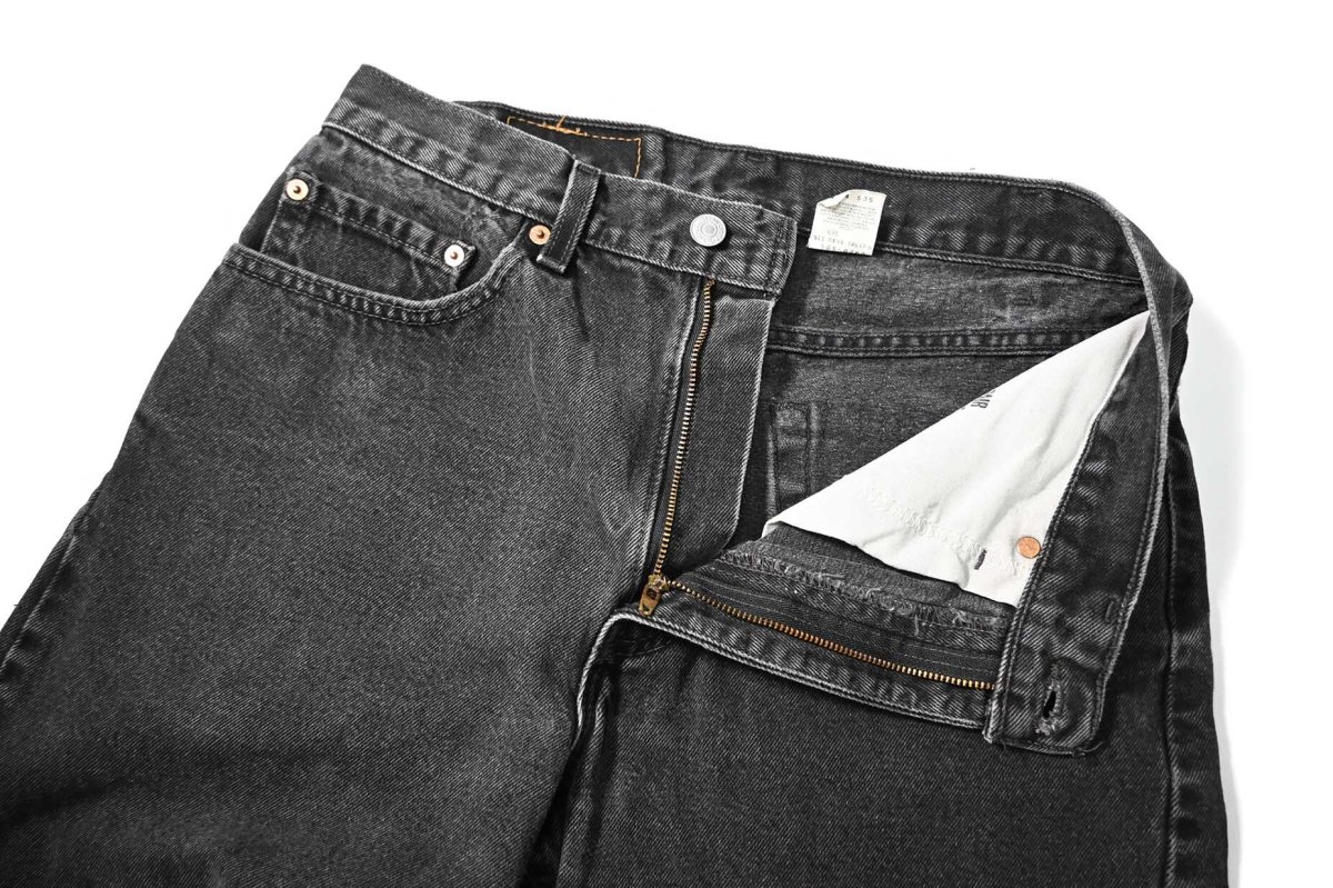 画像6: 99' Used Levi's 505 Denim Pants Black made in USA リーバイス (6)