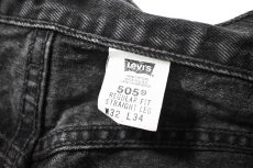 画像7: 99' Used Levi's 505 Denim Pants Black made in USA リーバイス (7)