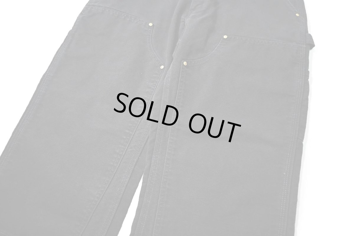画像4: 23' Used Carhartt Duck Double Knee Carpenter Pants Black made in USA カーハート (4)