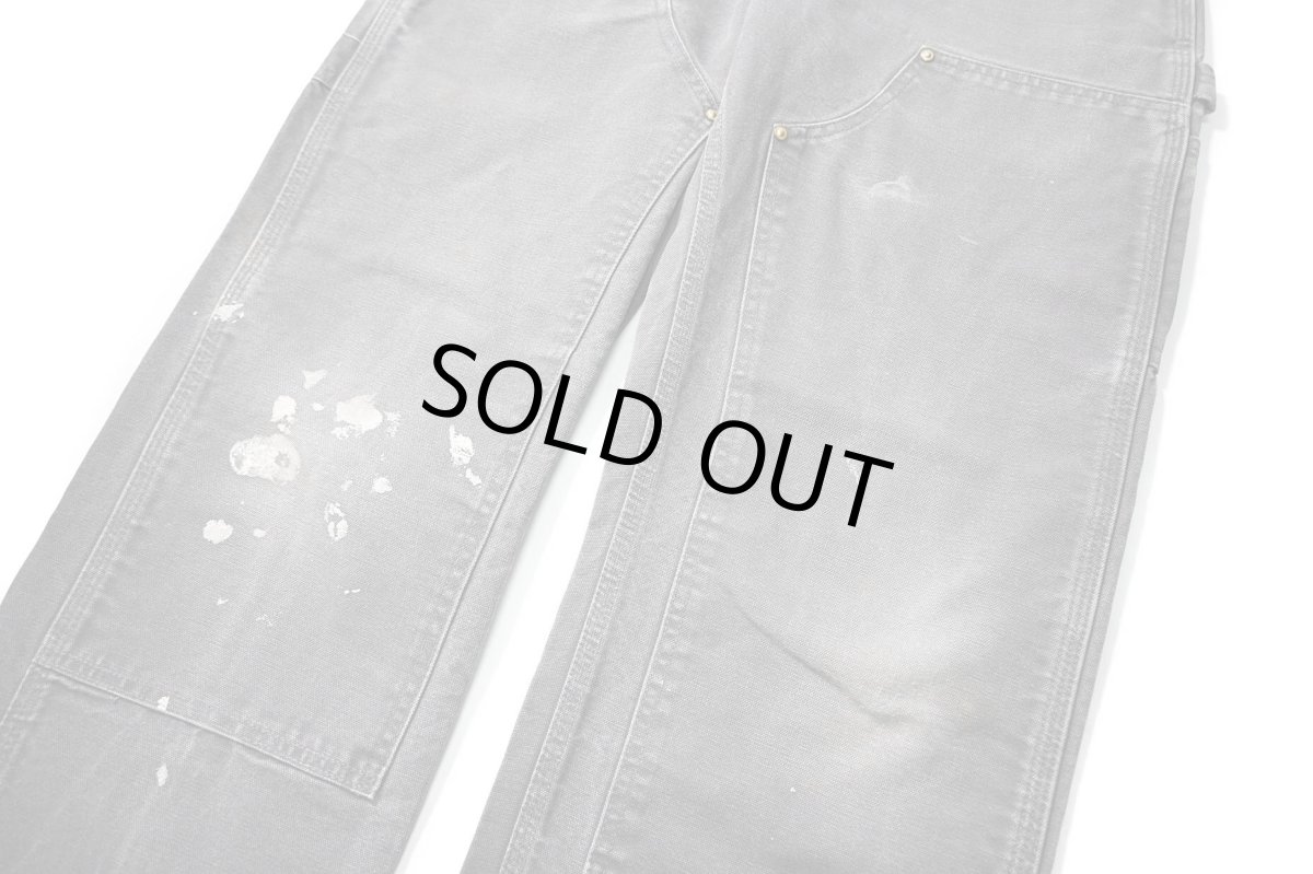 画像4: 13' Used Carhartt Duck Double Knee Carpenter Pants Gravel made in USA カーハート (4)