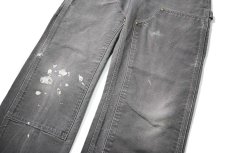 画像4: 13' Used Carhartt Duck Double Knee Carpenter Pants Gravel made in USA カーハート (4)