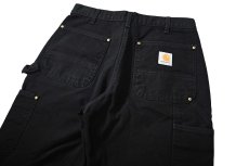 画像5: 03' Used Carhartt Duck Double Knee Carpenter Pants Black made in USA カーハート (5)