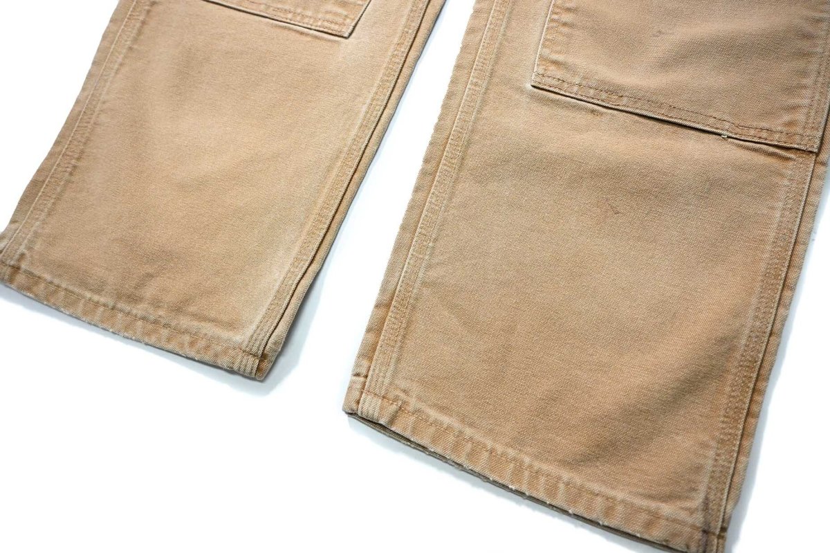 画像3: 07' Used Carhartt Duck Double Knee Carpenter Pants Brown made in USA カーハート (3)