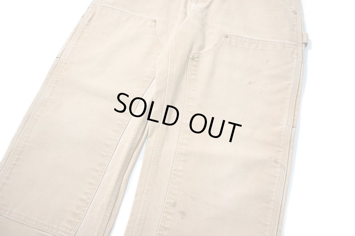 画像4: 07' Used Carhartt Duck Double Knee Carpenter Pants Brown made in USA カーハート (4)