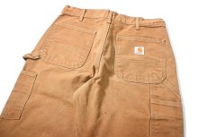 画像5: 13' Used Carhartt Duck Double Knee Carpenter Pants Brown made in USA カーハート (5)