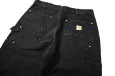 画像5: 23' Used Carhartt Duck Double Knee Carpenter Pants Black made in USA カーハート (5)