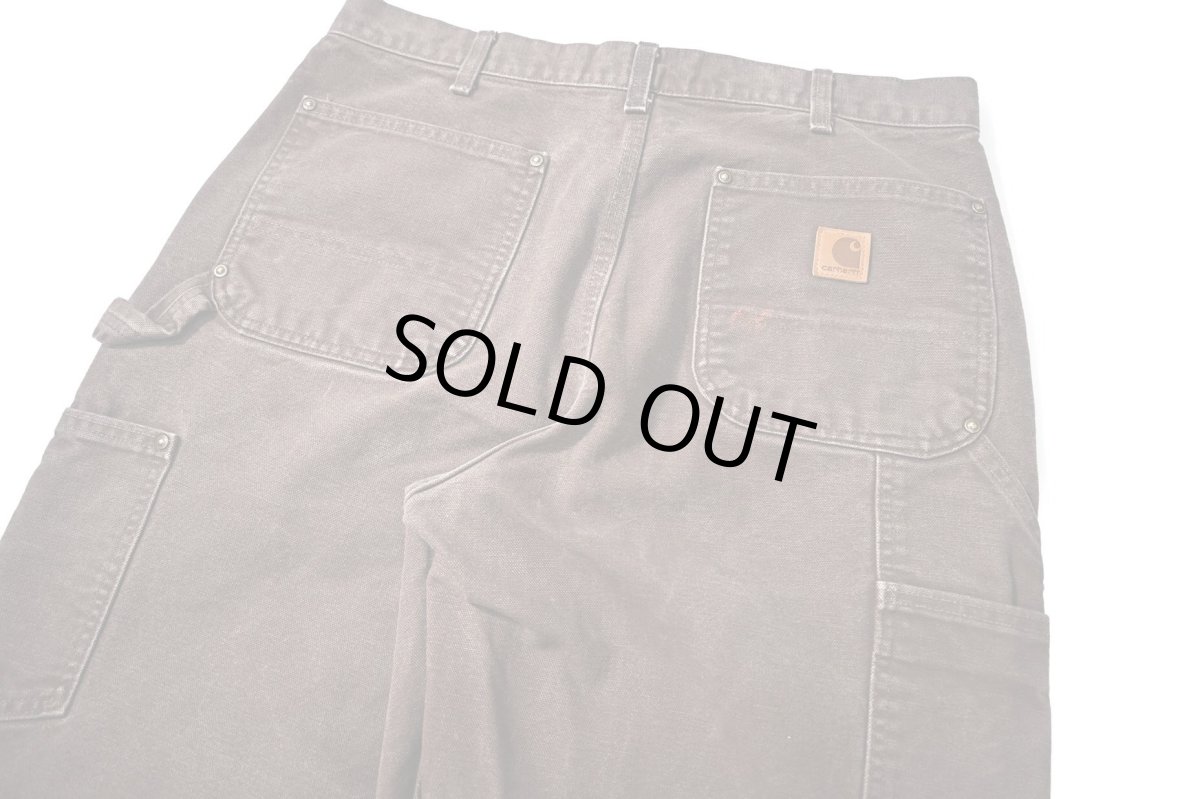 画像5: 22' Used Carhartt Duck Double Knee Carpenter Pants Dark Brown カーハート (5)