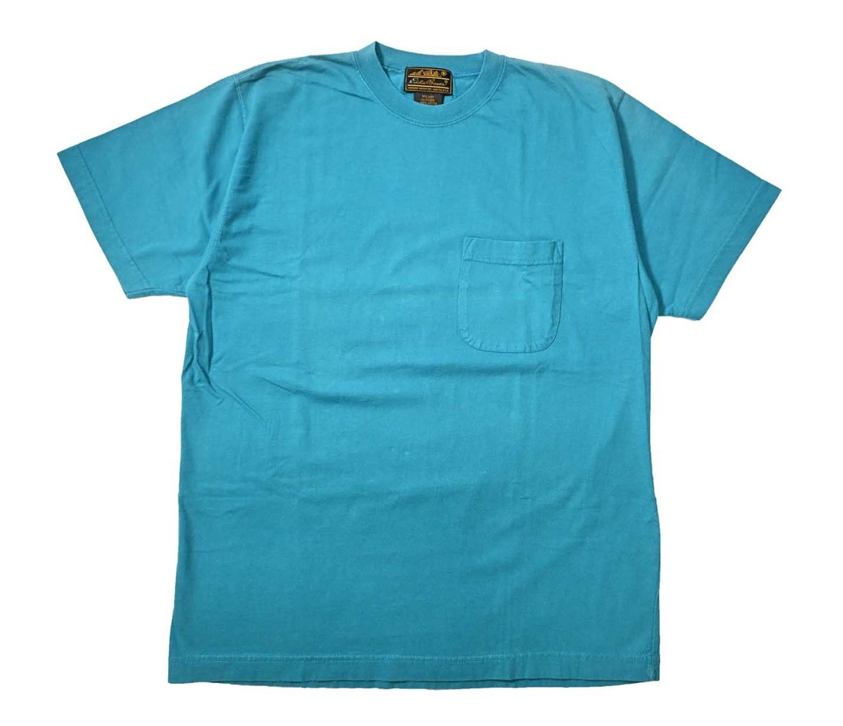 画像1: 90s Used Eddie Bauer Blank Pocket Tee (1)