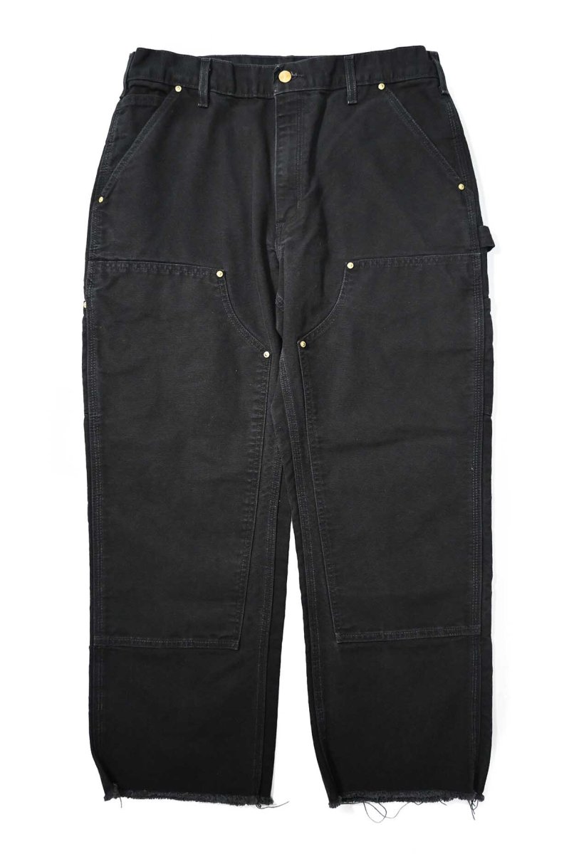画像1: 23' Used Carhartt Duck Double Knee Carpenter Pants Black made in USA カーハート (1)