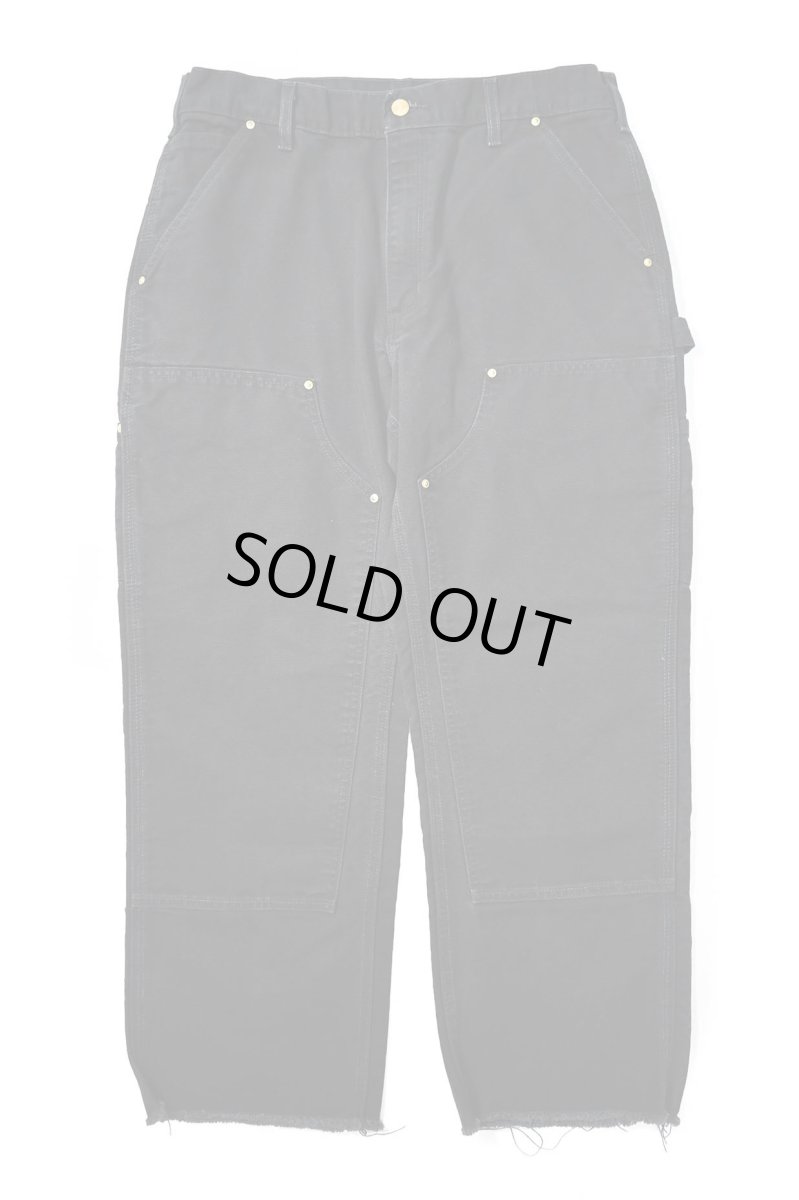 画像1: 23' Used Carhartt Duck Double Knee Carpenter Pants Black made in USA カーハート (1)