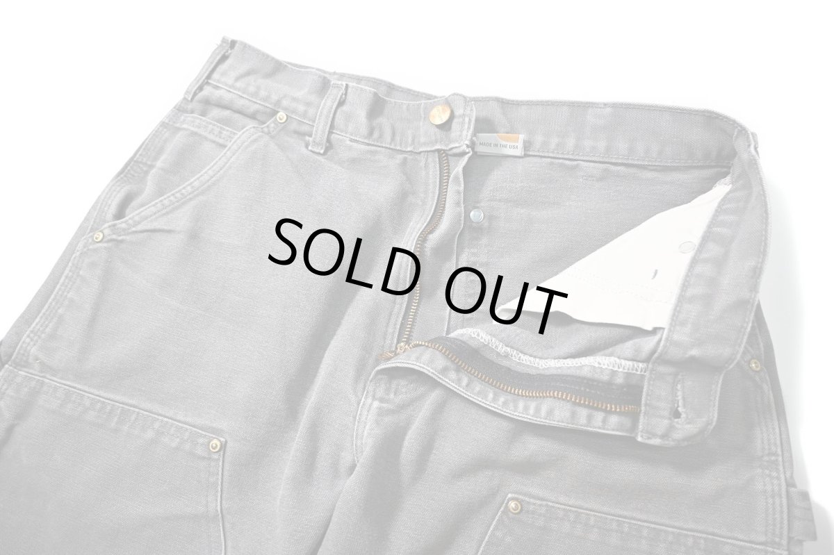 画像6: 13' Used Carhartt Duck Double Knee Carpenter Pants Gravel made in USA カーハート (6)