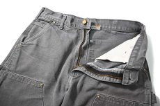 画像6: 13' Used Carhartt Duck Double Knee Carpenter Pants Gravel made in USA カーハート (6)