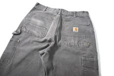 画像5: 13' Used Carhartt Duck Double Knee Carpenter Pants Gravel made in USA カーハート (5)