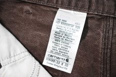 画像7: 22' Used Carhartt Duck Double Knee Carpenter Pants Dark Brown カーハート (7)