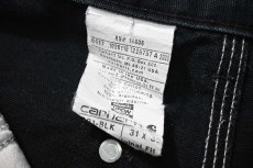 画像9: 17' Used Carhartt Duck Double Knee Carpenter Pants Black made in USA カーハート (9)