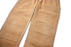 画像4: 07' Used Carhartt Duck Double Knee Carpenter Pants Brown カーハート (4)