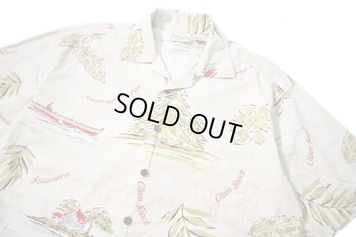 画像2: Used L.L.Bean Rayon Hawaiian Shirt (2)