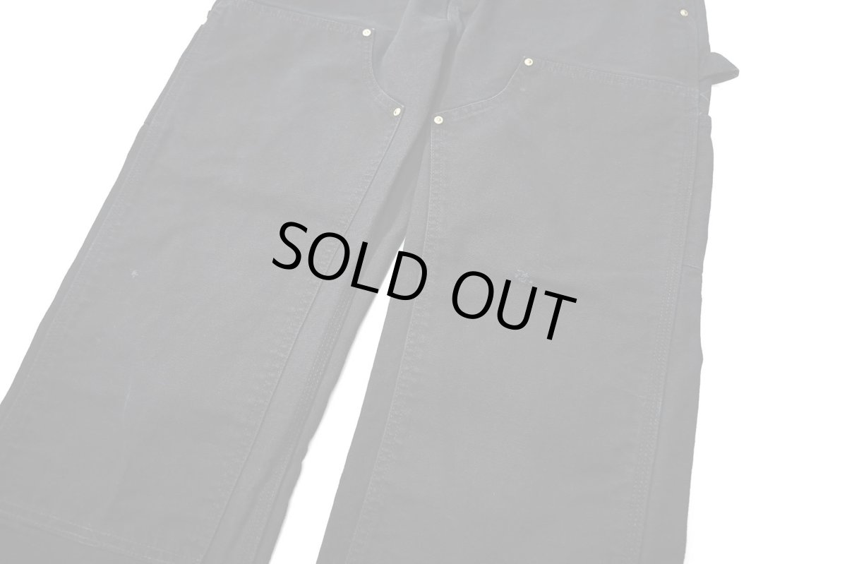 画像4: 03' Used Carhartt Duck Double Knee Carpenter Pants Black made in USA カーハート (4)