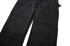 画像4: 03' Used Carhartt Duck Double Knee Carpenter Pants Black made in USA カーハート (4)