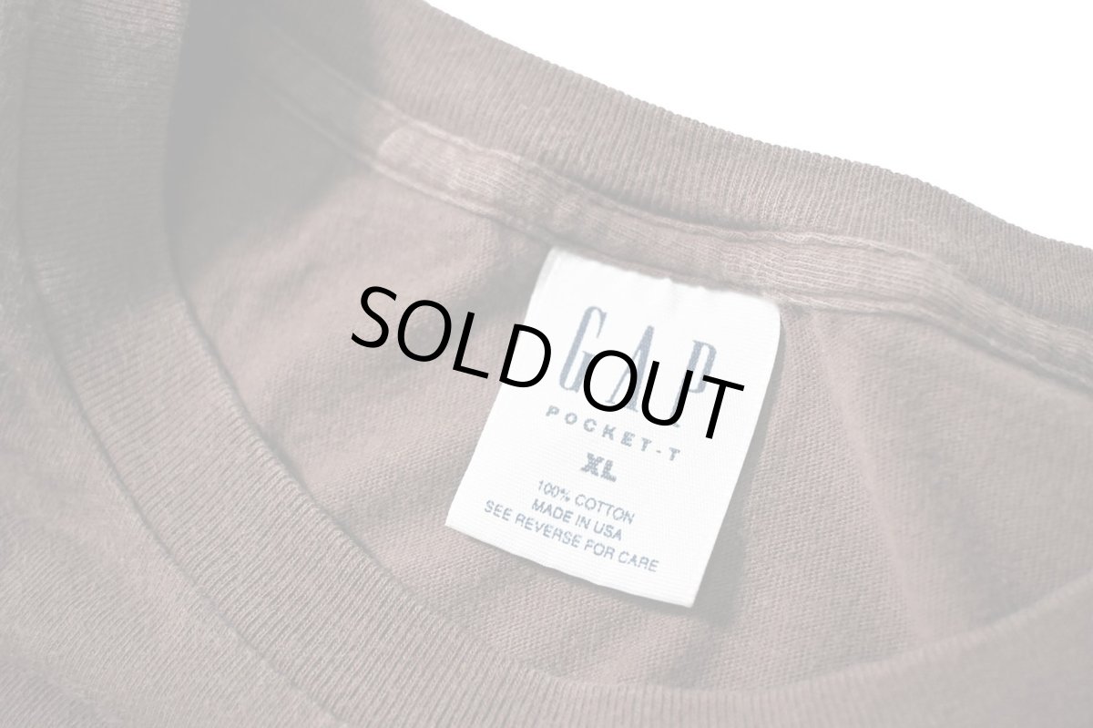 画像5: 90s Used Gap Blank Pocket Tee made in USA (5)