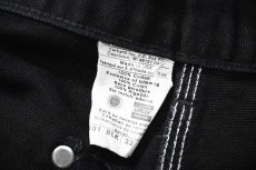 画像7: 03' Used Carhartt Duck Double Knee Carpenter Pants Black made in USA カーハート (7)