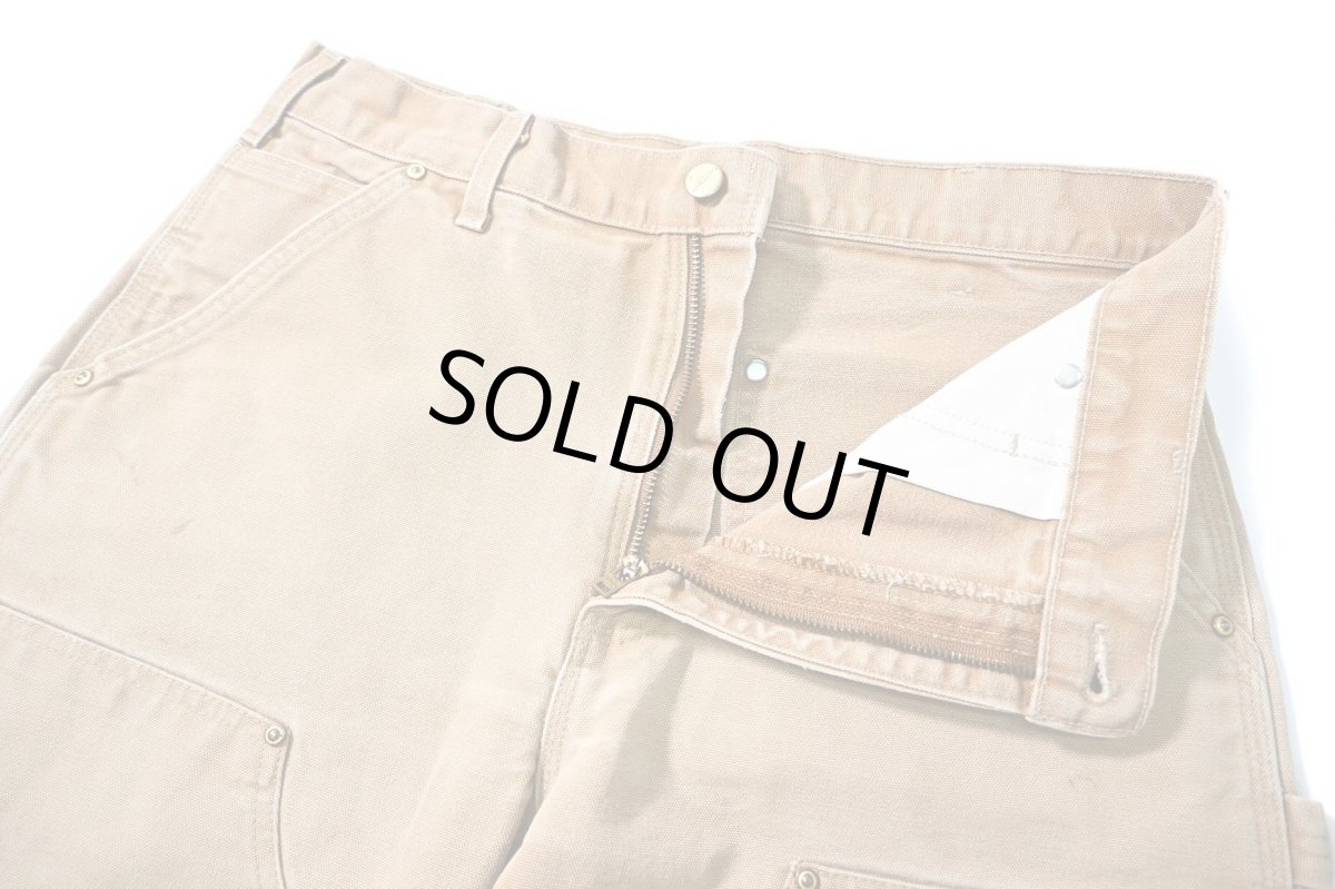 画像6: 07' Used Carhartt Duck Double Knee Carpenter Pants Brown made in USA カーハート (6)