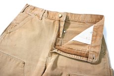 画像6: 07' Used Carhartt Duck Double Knee Carpenter Pants Brown made in USA カーハート (6)