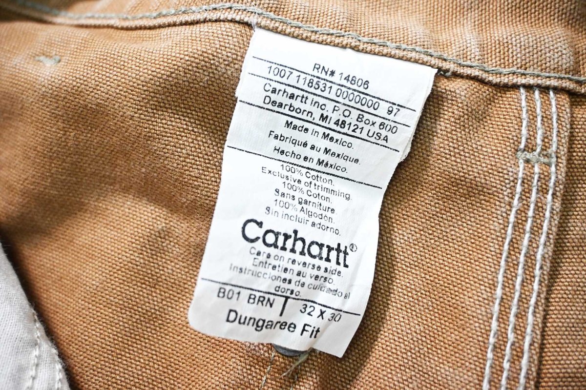 画像7: 07' Used Carhartt Duck Double Knee Carpenter Pants Brown カーハート (7)
