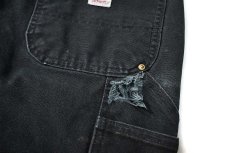 画像6: 17' Used Carhartt Duck Double Knee Carpenter Pants Black made in USA カーハート (6)