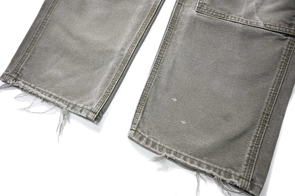画像3: 11' Used Carhartt Duck Double Knee Carpenter Pants Moss カーハート (3)