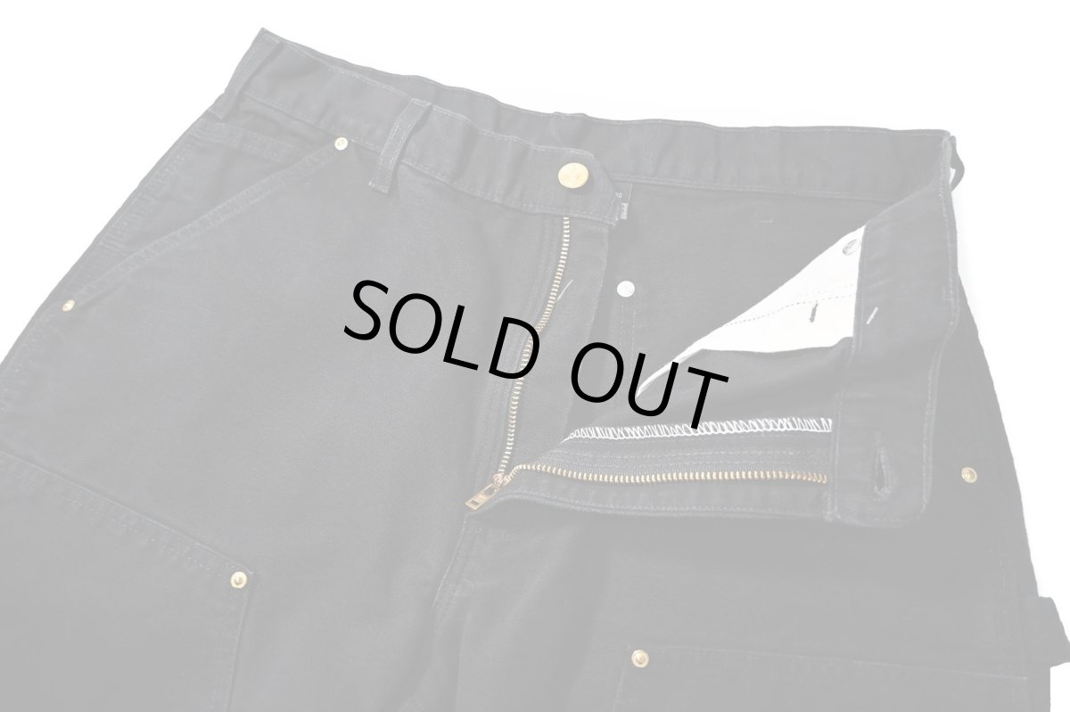 画像6: 23' Used Carhartt Duck Double Knee Carpenter Pants Black made in USA カーハート (6)