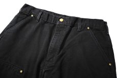 画像2: 23' Used Carhartt Duck Double Knee Carpenter Pants Black made in USA カーハート (2)