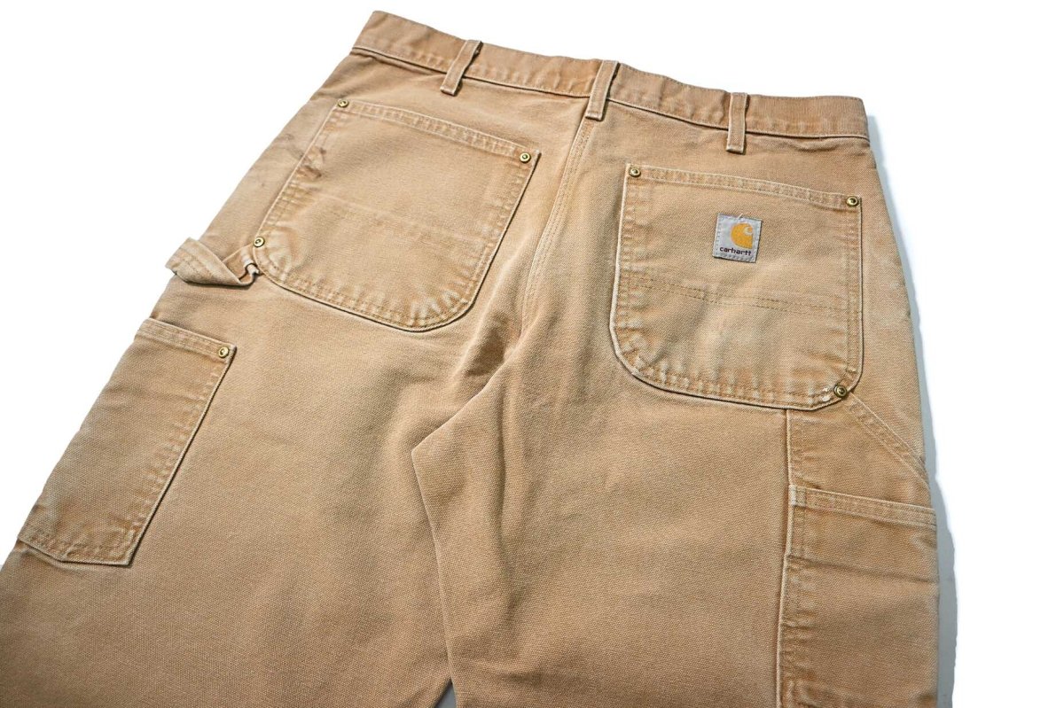 画像5: 07' Used Carhartt Duck Double Knee Carpenter Pants Brown made in USA カーハート (5)