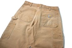 画像5: 07' Used Carhartt Duck Double Knee Carpenter Pants Brown made in USA カーハート (5)
