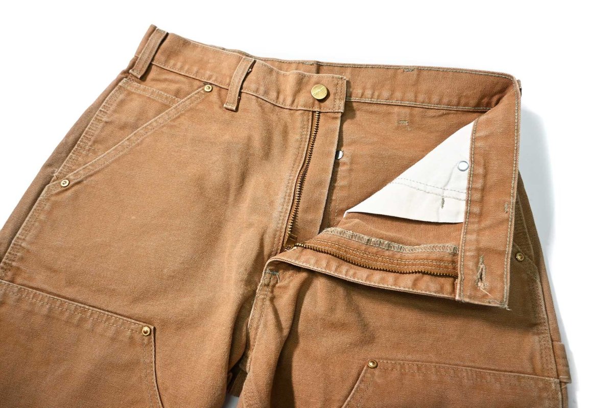 画像6: 07' Used Carhartt Duck Double Knee Carpenter Pants Brown カーハート (6)