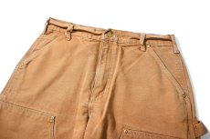 画像2: 13' Used Carhartt Duck Double Knee Carpenter Pants Brown made in USA カーハート (2)