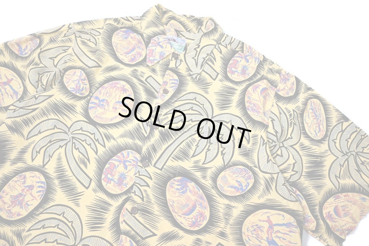 画像2: 80-90s Used Reyn Spooner Rayon Hawaiian Shirt made in Hawaii (2)