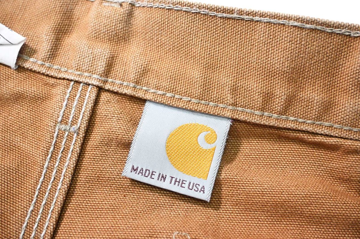 画像7: 13' Used Carhartt Duck Double Knee Carpenter Pants Brown made in USA カーハート (7)