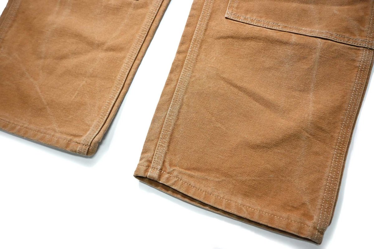 画像3: 13' Used Carhartt Duck Double Knee Carpenter Pants Brown made in USA カーハート (3)