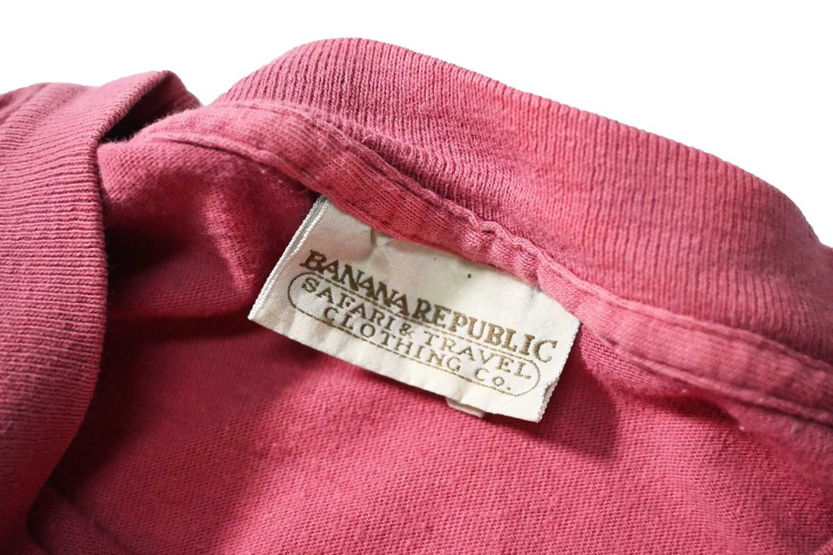 画像5: 80-90s Used Banana Republic Blank Pocket Tee made in USA (5)