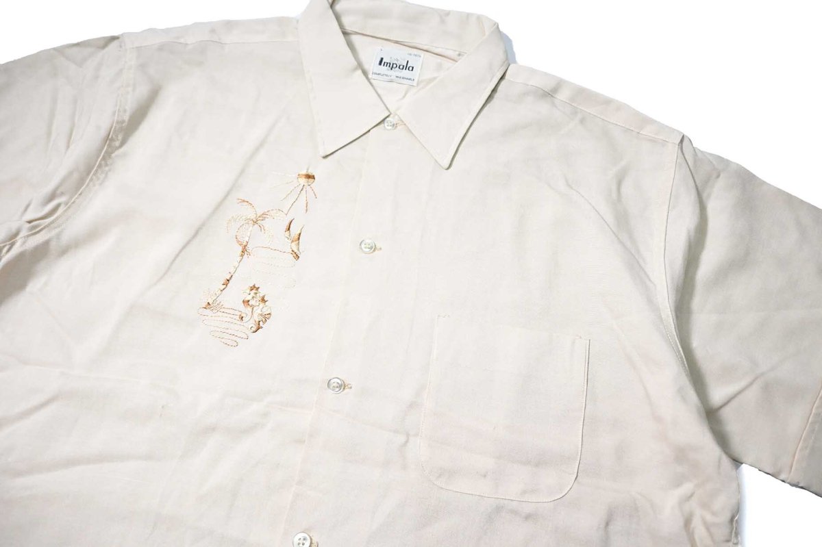 画像2: 60s Deadstock Impala Embroidered Shirt (2)