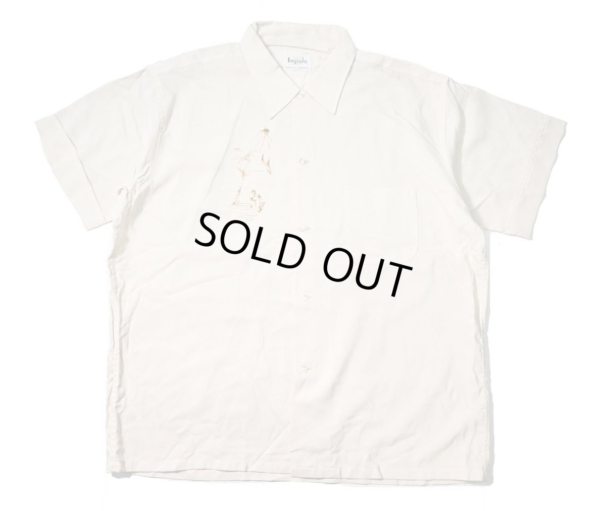画像1: 60s Deadstock Impala Embroidered Shirt (1)