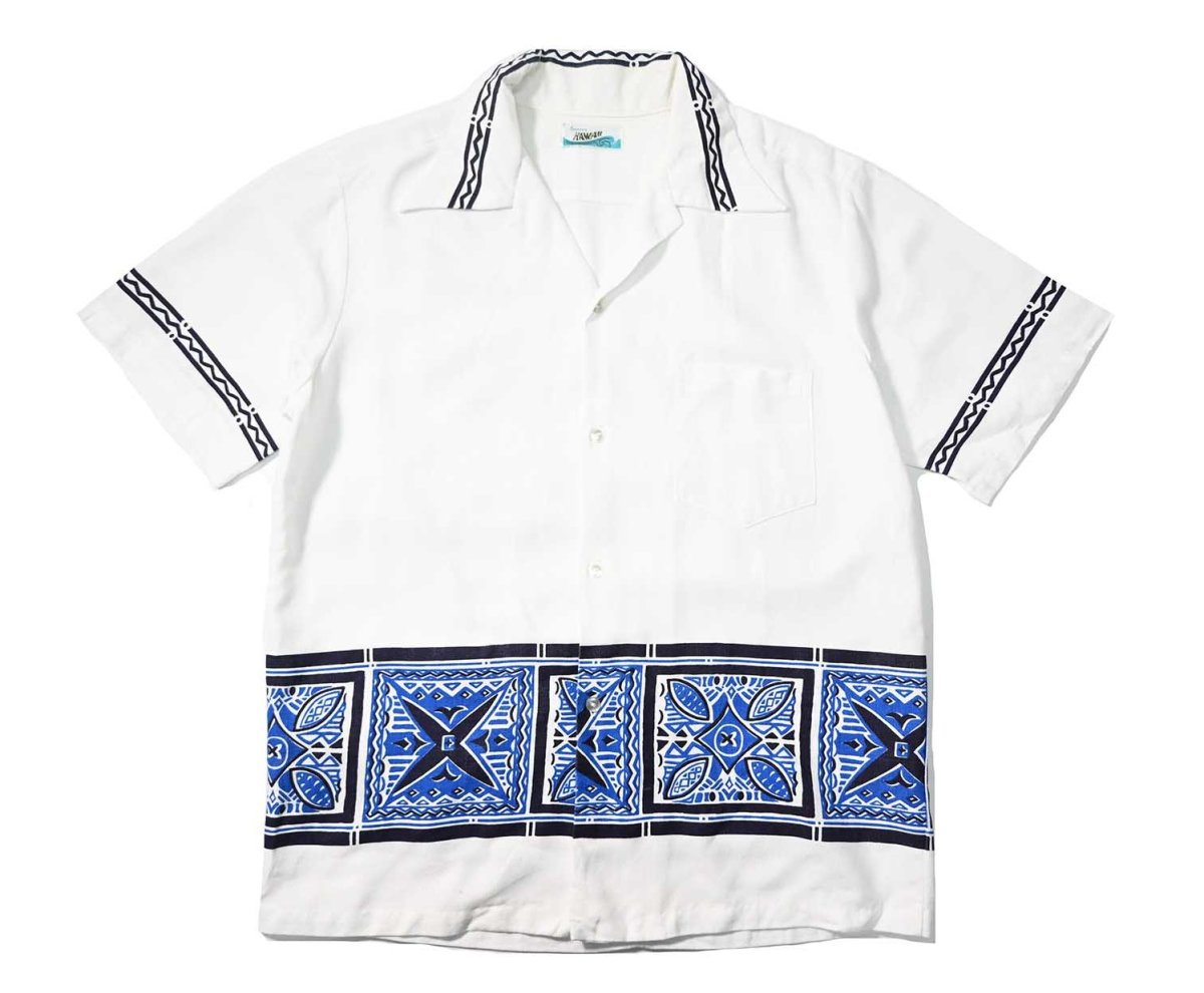 画像1: 60-70s Used Penneys HAWAII Open Collar Shirt (1)