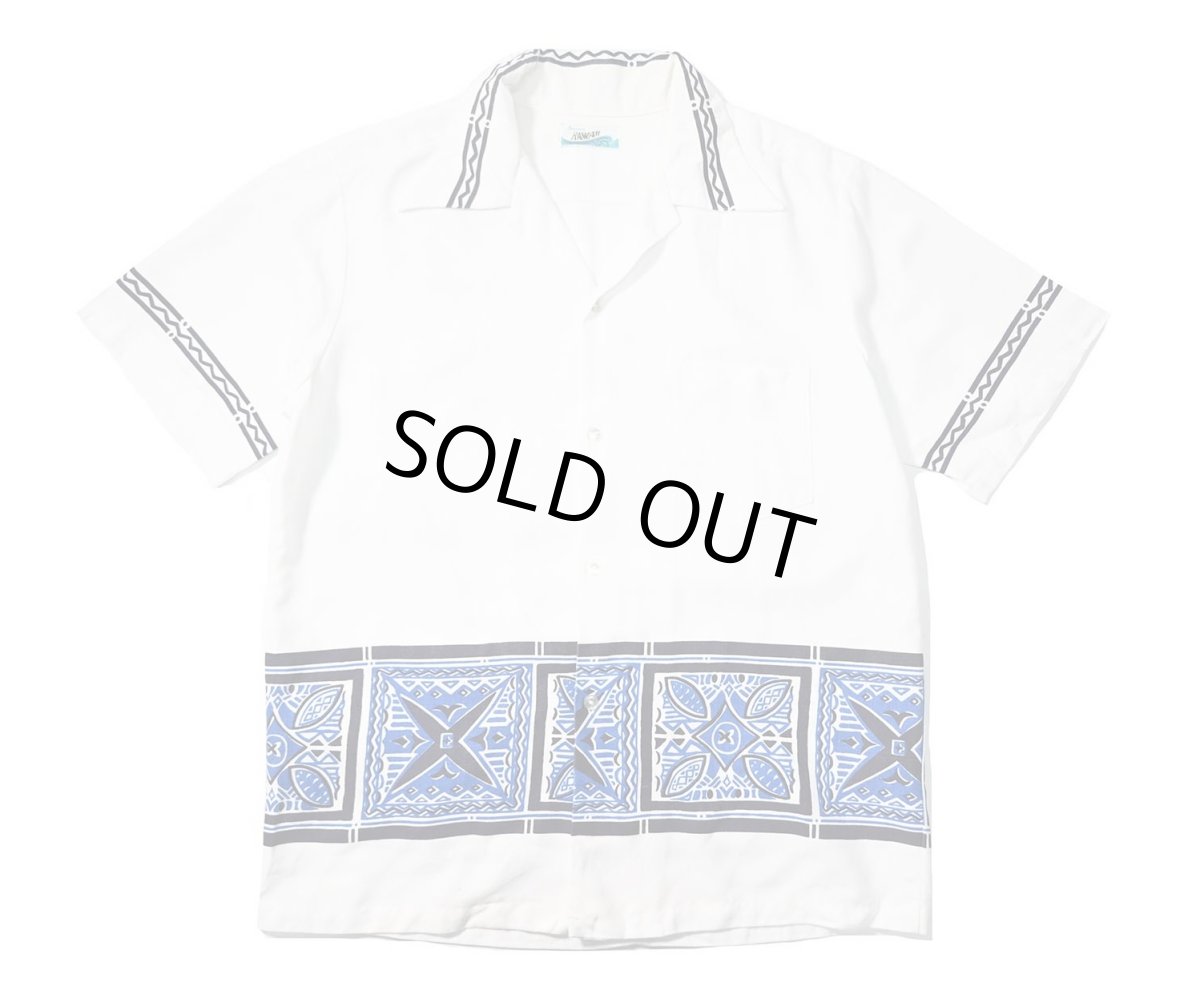 画像1: 60-70s Used Penneys HAWAII Open Collar Shirt (1)