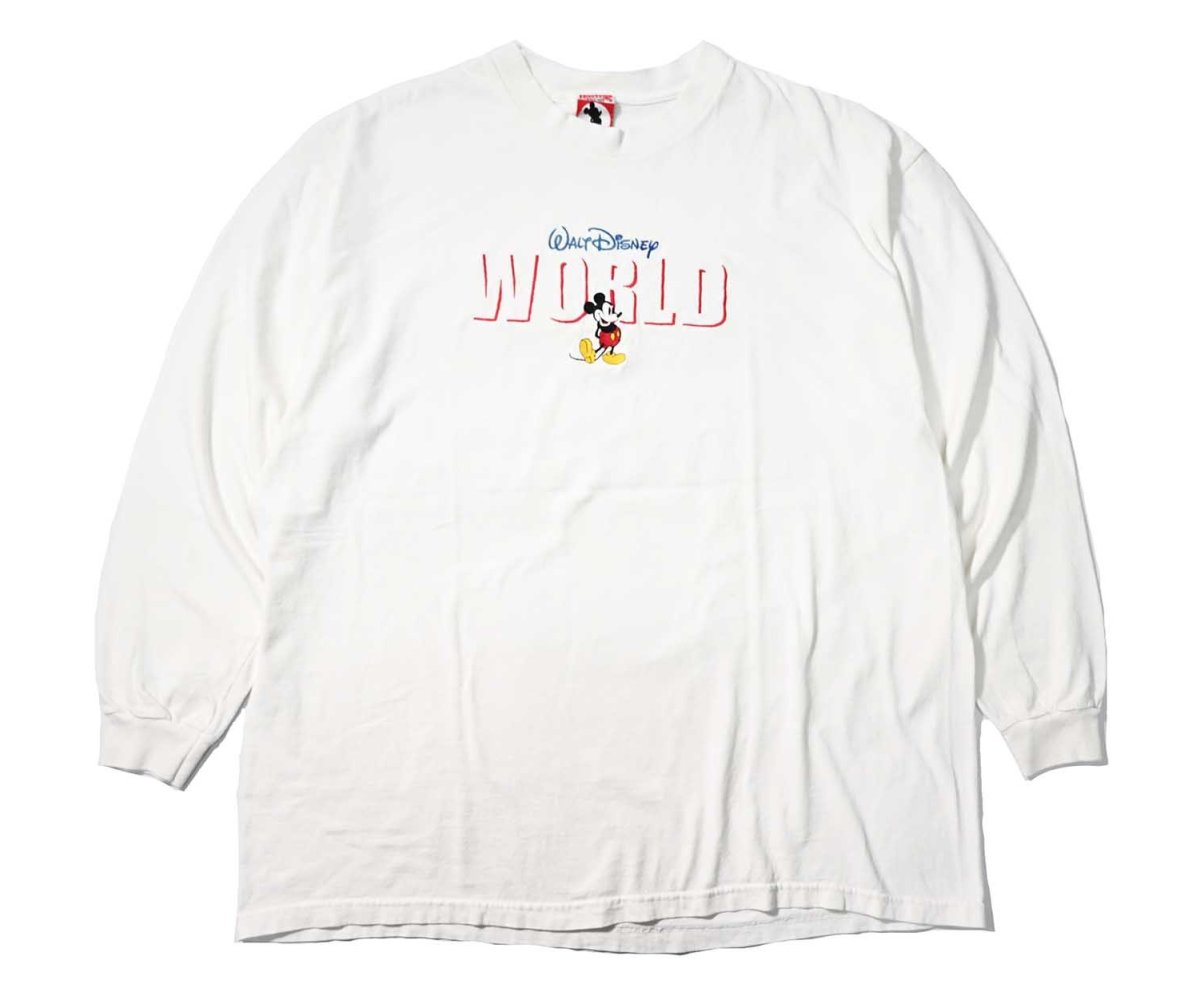 画像1: 90s Used Disney Print L/S Tee made in USA (1)