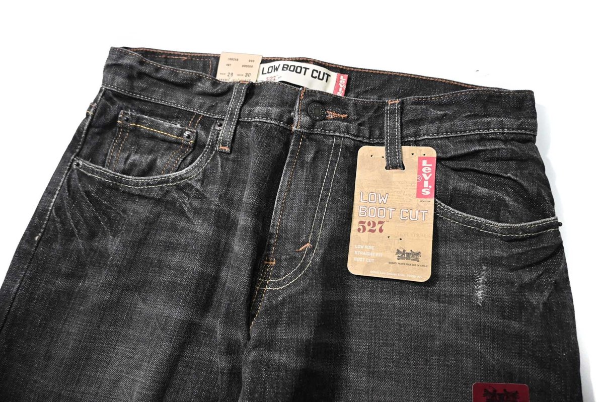 画像2: 00s Deadstock Levi's 527 Denim Pants Low Boot Cut #1269 リーバイス (2)